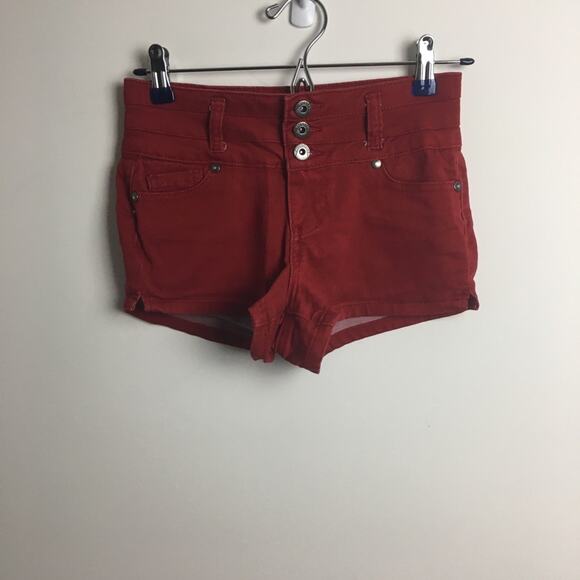 Blue Spice Short Shorts Red Juniors 1 / 2 - Picture 6 of 16